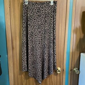 Chico's Animal Print A-Line Skirt